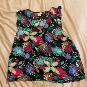 J. Crew Factory Floral Sleeveless Blouse